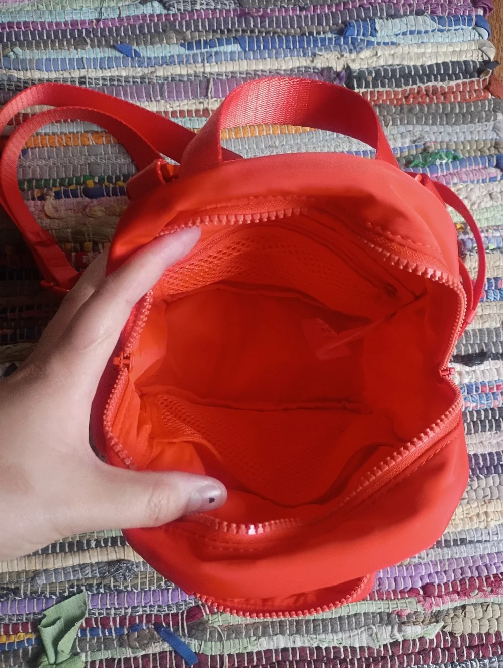 Fabletics Orange Mini Backpack - Picture 3 of 4